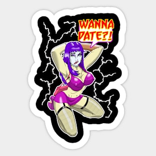 Wanna Date?! Sticker